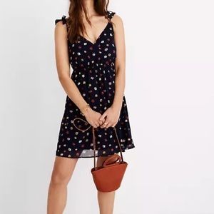 Madewell Wrap Confetti Floral Dress - size 00 - NWT